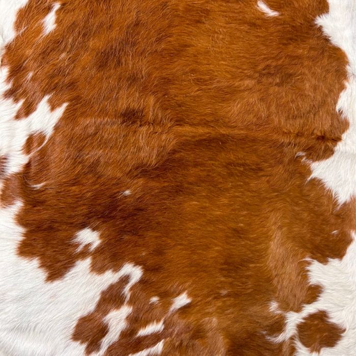 Brown & White Speckled Cowhide Rug - Size: 8' x 6 3/4' D-480